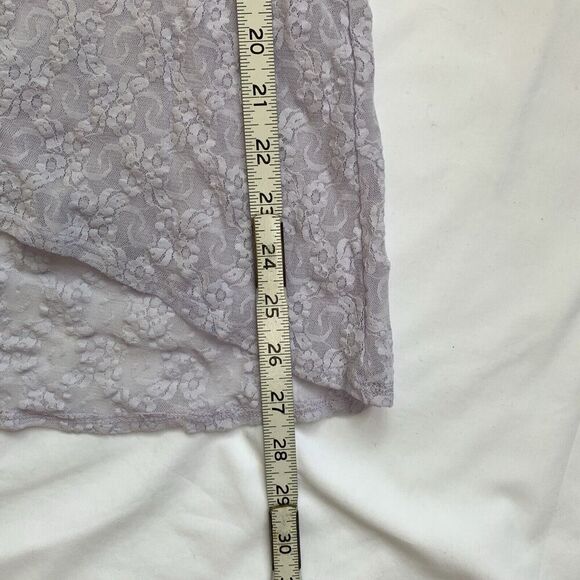 Y2K Only Hearts Babydoll Cami Lace Slip Medium Purple Coquette Nymphet Fairycore - Picture 9 of 10